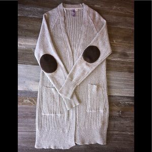 Francesca’s Long Patch Cardigan